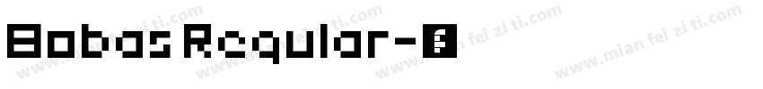 Bobas Regular字体转换